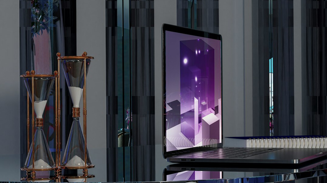futuristic office with AI tools